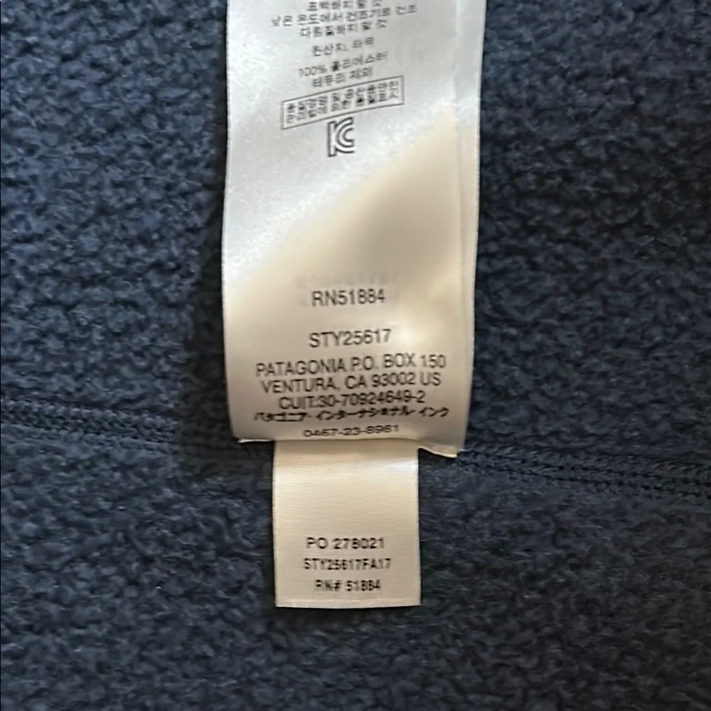 PATAGONIA Blue Quartz 1/2 zip pullover Sweatshirt Size Large - Picture 6 of 8